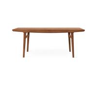 Warm Nordic Table à manger Evermore avec 2 rallonges de 45 cm chacune Teak oiled oak. 190 cm
