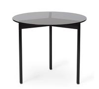 Warm Nordic Table basse From Above Ø52 cm base noire Gris