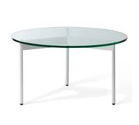 Warm Nordic Table basse From Above Ø72 cm structure blanche Transparent