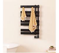 WARM TOWEL MODERN - Radiateur Sèche-serviettes Électrique À Huile 400W Noir. Basse Consommation