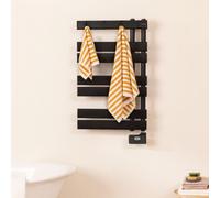 WARM TOWEL MODERN - Radiateur Sèche-serviettes Électrique À Huile 400W Noir. Basse Consommation