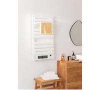 CREATE / WARMTOWEL Pro + Étagère/Radiateur Porte-Serviettes avec Chauffage et Wi-FI avec étagère 1 Barre avec Crochets Blanc / 101x13x55 cm / 1500 W, 2 puissances