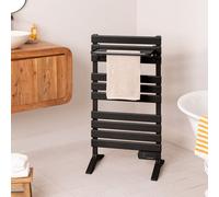 CREATE Sèche-serviettes électrique WARM TOWEL Au sol ou mural 500W Noir Basse consommation