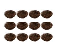 Warmhm 12 Pièces Nid D'oiseau Décoratif Facile à Nettoyer en Oakum Marron Design Créatif et Aspect Réaliste comme Décoration Naturelle pour Jardin et Bureau