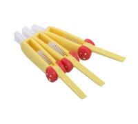 Warmhm 3 Pièces Nettoyeur De Paille Pinceau De Nettoyage De Bouteille Brosse De Nettoyage Brosse De Vidange Pp abs Yellow