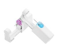Warmhm 4 Ensembles Dispositif de Perçage des Oreilles en Plastique Blanc Jetable Boucles D'oreilles Intégrées Facile à Utiliser Familles