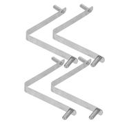Warmhm 4 Pièces Clips Acier Inoxydable pour Balai de Piscine Serre-Joints Papillon V pour Manche Télescopique Accessoires de Nettoyage Extérieur pour Piscine