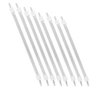 Warmhm 8 Pièces Tube Chauffant Quartz de Remplacement, Élément Électrique | Barres Chauffantes, Usage Bureau et Maison, Installation Facile, Blanc, Technologie Céramique Quartz