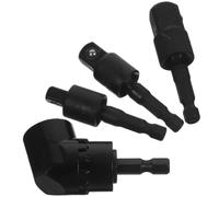 Warmhm Adaptateur de Perceuse à Angle Droit en Acier Chrome-vanadium, Manche Rotatif 360°, Design 105°, Résistant à L'usure, pour Atelier et Entrepôt