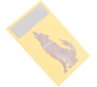 Warmhm Autocollants Faciles de Guitare Pvc Électrique en Tête Motif Loup Unique à Appliquer Décoratifs et Acoustique