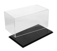 Warmhm Boîte D'Affichage Transparente en Acrylique Vitrine pour Figurines Et Objets De Collection Présentoir Polyvalent Détachable Rangement Compact 5.51X3.03X2.76 in Clair