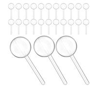 Warmhm Boîte de Bonbons de Sucette Ronde en Plastique, Lot de 24, Structure Solide et Design Unique pour DIY et Occasions Présents