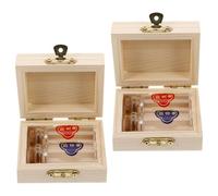 Warmhm Coffret en Bois pour Cheveux de Bébé et Cordon Ombilical 2 Bouteilles de Conservation Boîte à Souvenirs -Né Rangement Sécurisé et Décoratif pour Premiers Cheveux et Souvenir de
