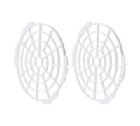 Warmhm Filet Anti-insectes Maille Épaisse Blanche 2 Pièces en Plastique Installation Facile, Protection Renforcée pour Tuyau D'évacuation de Climatiseur Mobile pour Fête Estivale