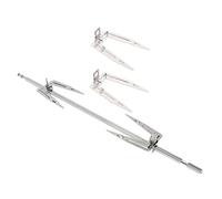 Warmhm Fourchettes Rotatives En Acier Inoxydable Pour Rôtir Viande Et Poulet, Lot De 3 Vis De Blocage, Adaptées Aux Grillades Maison Et Barbecue