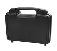 Warmhm Noire Boîte à Outils en Plastique PP Multifonction pour Maison | Plateau Amovible, Poignée Ergonomique, Rangement Organisé, Empilable, pour Accessoires de Maintenance et Soudure