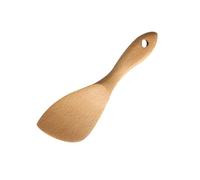 Warmhm Pelle à Riz en Bois de Hêtre, Spatule Antiadhésive à Tête Oblique, Ustensile Cuisine Écologique pour Maison et Restaurant, Accessoire Professionnel pour Cuisson et Service