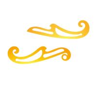 Warmhm Règle courbe plastique 2pcs pour couture DIY avec outil de gabarit et mesure pour patchwork et col de poche