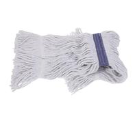 Warmhm Tête de Balai à Franges Réutilisable en Fil de Coton, Séchage Rapide, Compatible Sols Secs et Humides, Tête de Balai de Rechange Détachable pour Nettoyage Maison Cuisine, Lavable
