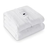 Warmrest Sous-couverture Chauffant Électrique 80x150 cm, 3 Niveaux De Température, Arrêt Automatique & Protection Contre La Surchauffe, Lavable En Machine, Surmatelas Chauffant 1 place