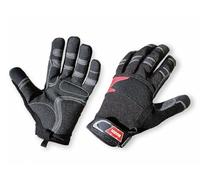 WARN 88895 Protection des mains : gants de treuil en cuir synthétique avec renfort en Kevlar, taille XL, noir, 1 paire