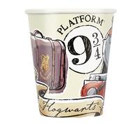 Warner Bros. 23566EU - Gobelets en Carton sans Plastique - 266ml - Fête de Harry Potter - 8 Pièces (Lot de 1)
