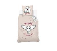 Housse De Couette Harry Potter Hedwige Coton Rose 140X200 63X63