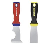 Warner Manufacturing 11501A ProGrip Series Painter's Combo Pack, 5 en 1 (10971A) et couteau à mastic Full Flex de 3,8 cm (90127A), Pro Paint, outil de 3,8 cm et 5-1, rouge et jaune