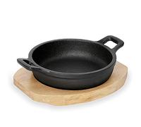 WAS 3535 100 Série 201 Poêle de service en fonte avec dessous en bois Diamètre 10 cm Hauteur 3,2 cm