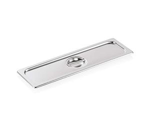 WAS 7024 001 Couvercle en Acier Chrome nickelé pour récipient à Gastronorm 2/4 GN