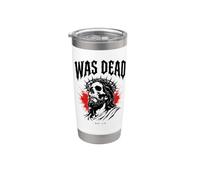 WAS DEAD Jesus REV 1:18 Christian Death Metal Gobelet isotherme en acier inoxydable double paroi