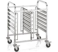 WAS Germany Chariot à étagères GN 1/1 pour 12 récipients / 24 plateaux Acier au chrome-nickel