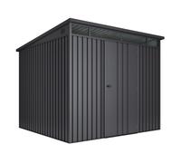 Wasabi - Abri de Jardin Métal 5,5m2 Onyx avec fenêtre - Epaisseur 0.40mm plus résistant - Comprend une serrure de sécurité avec abane extérieu