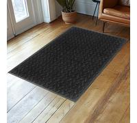 Wash+Dry Duo Charcoal Tapis de Sol, Polyamide Dos : Caoutchouc Nitrile, Multicolore, 60x90cm