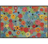 Wash+Dry Paillasson, Flower Power 40x60cm, intérieur et extérieur, Lavable, Multicolore