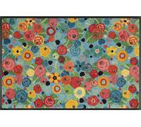 Wash+Dry Paillasson, Flower Power 50x75cm, intérieur et extérieur, Lavable