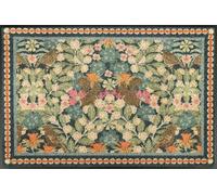 Wash+Dry Paillasson Garden Luxe Blue 50 x 75 cm, pour intérieur et extérieur, Lavable, Bleu