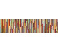 Wash+Dry Paillasson, Mikado Stripes 60x240cm, intérieur, Lavable, Multicolore