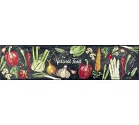 Wash+Dry Paillasson, Natural Food 60x240cm, intérieur, Lavable, Multicolore