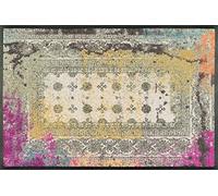 Wash+Dry Tapis de Sol, Taza Pink 50x75cm, intérieur et extérieur, Lavable
