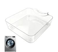 Washer Drain Pan | Reusable Lint Filter Accessory | with Funnel Front Load