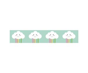 Washi Tape Happy Clouds, 15mm, Rouleau 10m