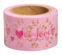 Washi Tape Love sur fond blanc - 15 m x 3 cm Blanc G