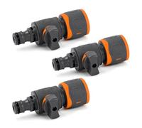 Wasserstop Lot de 6 tuyaux d'arrosage avec valve de régulation 1/2" | Raccord de tuyau 1/2" avec valve de régulation, raccord de tuyau d'arrosage pour irrigation et nettoyage efficaces Gardena
