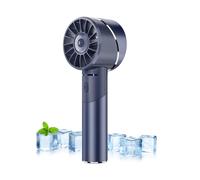 Wastou Ventilateur de poche, USB Rechargeable Portable Turbo Fan, 2600mAh Battery Mini Personal Fan, Small Pocket Hand Fan for Travel Camping Outdoor (Bleu)