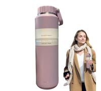 Water Bottle Insulated, Leakproof Stainless Cup, Vacuum Portable Tool for Usage, Creative Helper Aid, 24oz Easy Carry Accessory for Hiking School Travel Camping Cycling Sports Outdoor Activities