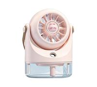 Water Fan - Handheld Rechargeable Mist Ventilator | Battery Operated Outdoor Misting Air Circulator, Portable Fan Personal Desk Accessories for Home Bedroom Office Dorm Summer Outdoor Travel Camping F