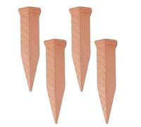 Water Spikes, Clay Plant Watering Tools, Slow-Release Irrigation Device, Eco-Friendly Seepage Accessory, Ideal for Garden Vacation Use, 6.97 Inches, Brown Color, 4 Pieces