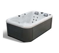 Waterclip - Spa acrylique ARKOS 3 places - 22 Hydrojets - 720L - Ozonateur et couverture inclus - 200 x 125 x 72cm - Blanc