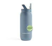 waterdrop® Gourde avec Paille 600 ml - Gourde Isotherme, Bouteille d'eau en Acier Inoxydable, 24h Froid - 12h Chaud, Anti-fuite & Résistante, Bouteille Isotherme pour Boissons Chaudes et Froides